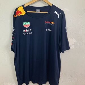 PUMA Red Bull Racing F1 Team Shirt Men’s XXL Blue Oracle Mobil 1 Formula 1 2022